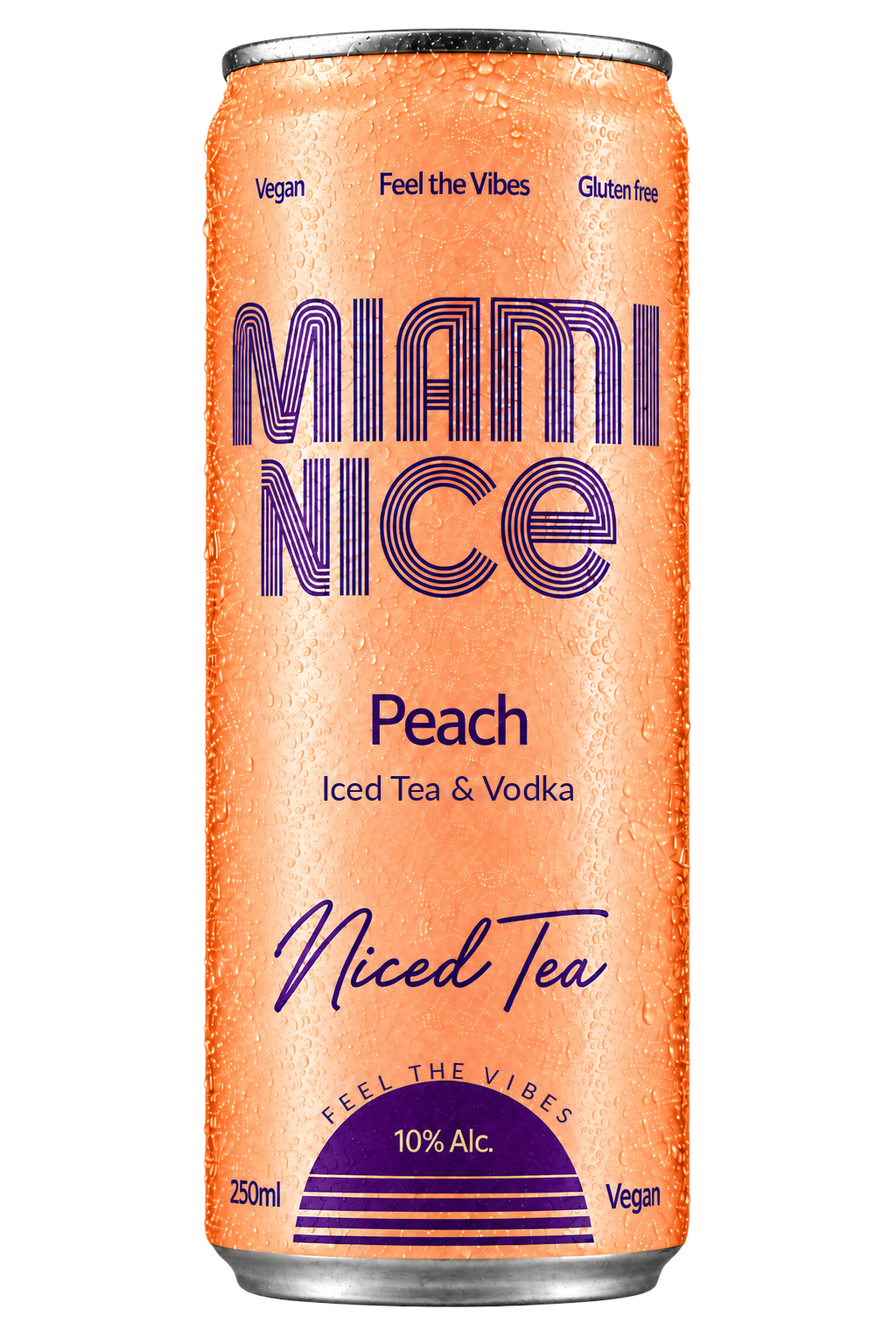Miami Nice Peach freigestellte Dose – Feel the Vibes