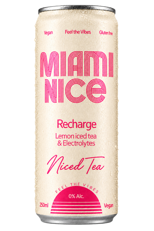 Miami Nice Recharge freigestellte Dose – Feel the Vibes