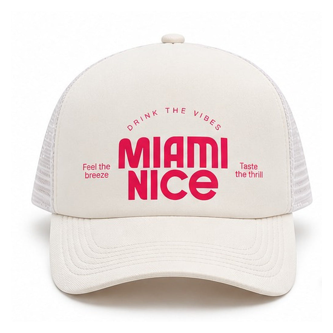 Vorderansicht mit pinkem Miami Nice Logo