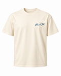 Miami Nice Niced Tea T-Shirt – cremefarbenes Shirt, Vorderseite mit kleinem Niced-Tea-Schriftzug auf Brust